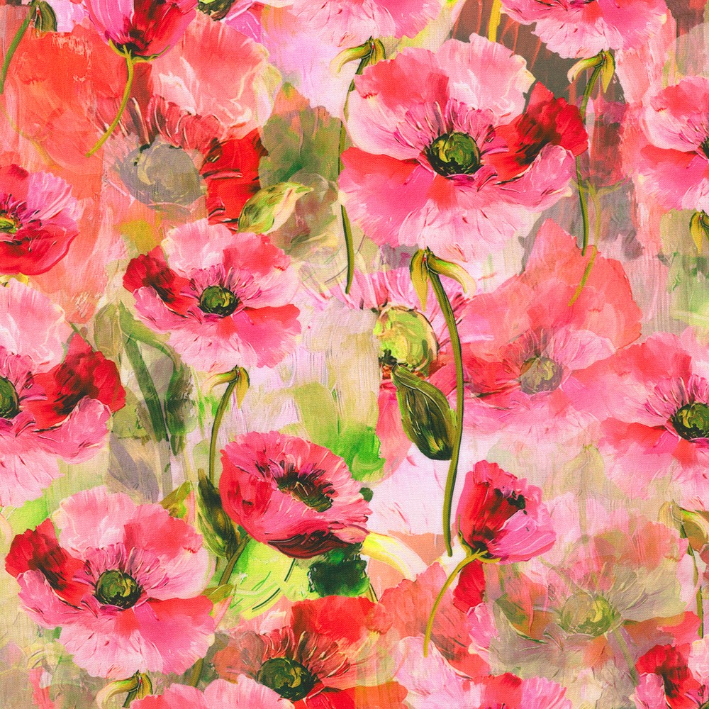 Painterly Petals - Flora Fields fabric