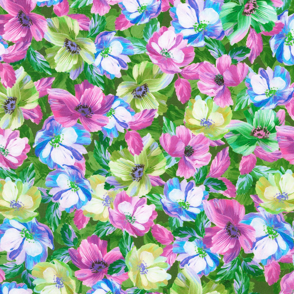 Painterly Petals - Flora Fields fabric