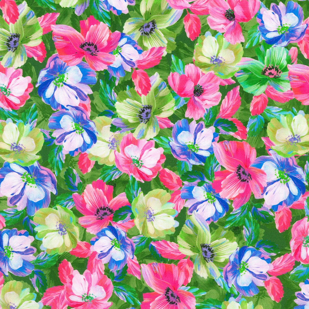 Painterly Petals - Flora Fields fabric