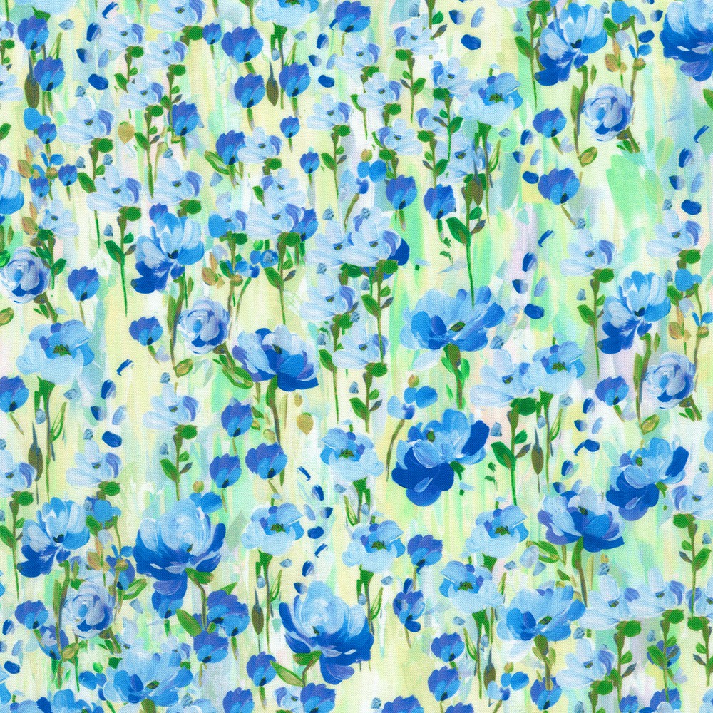 Painterly Petals - Flora Fields fabric