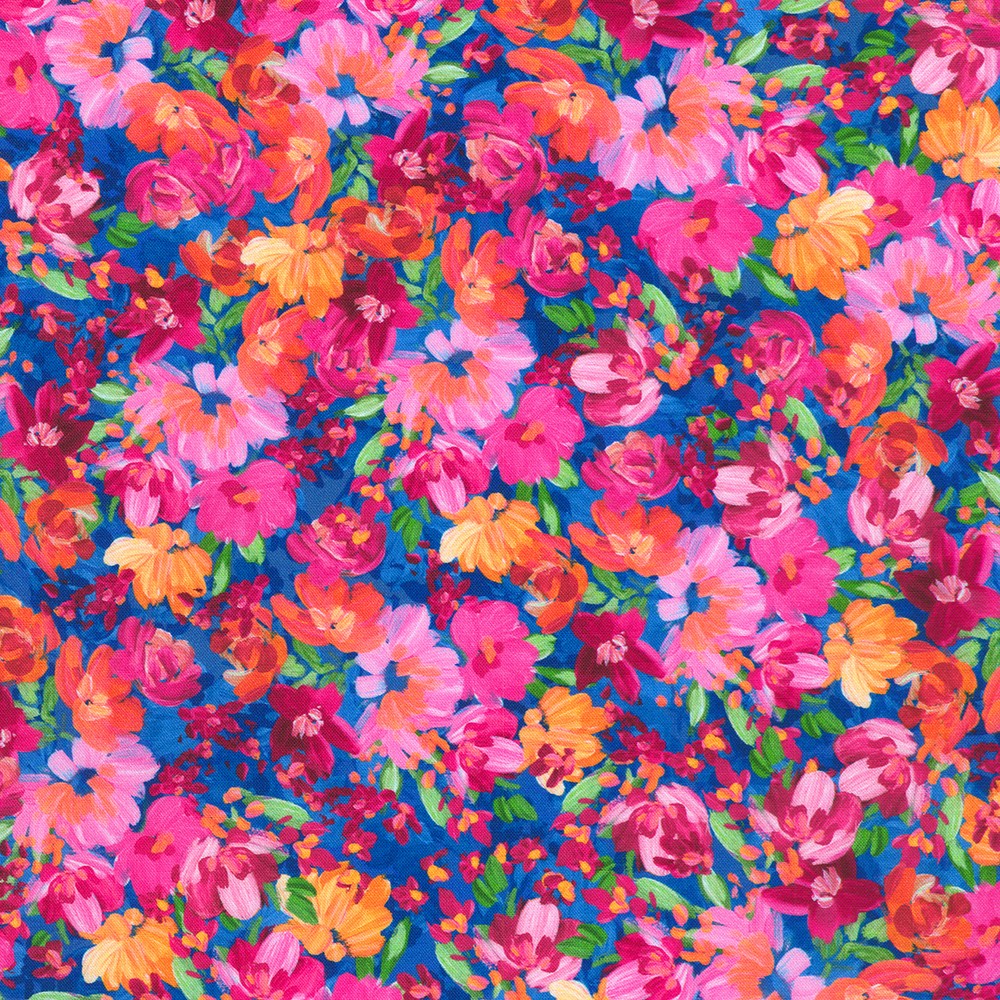 Painterly Petals - Flora Fields fabric