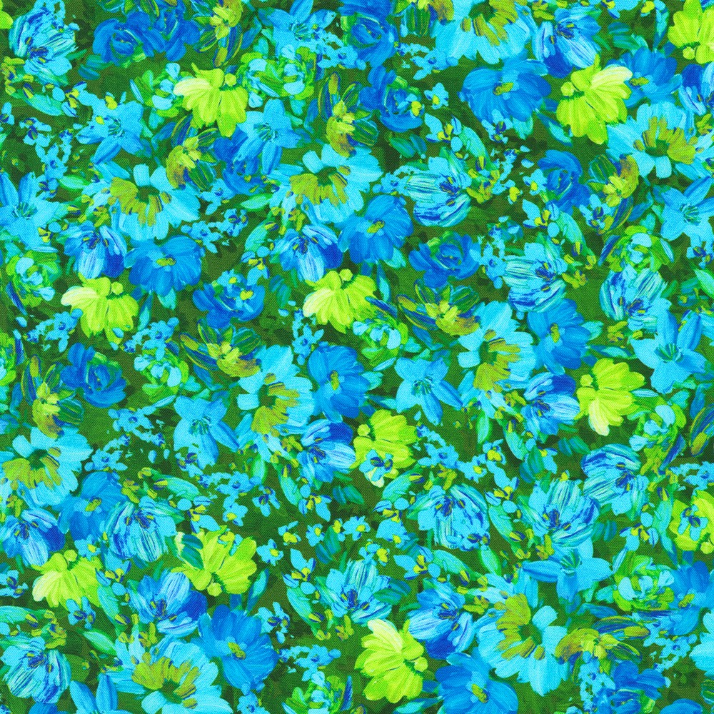 Painterly Petals - Flora Fields fabric