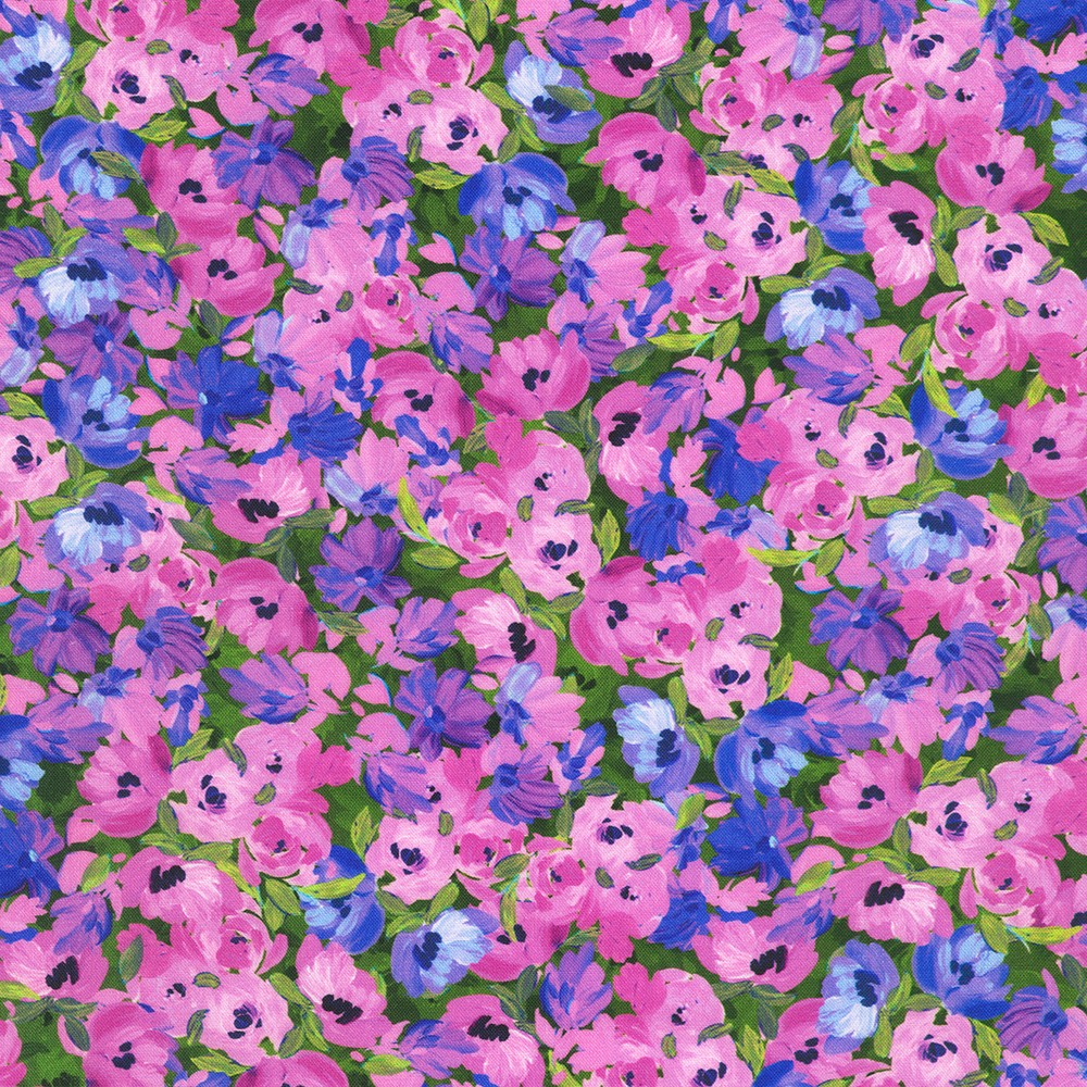 Painterly Petals - Flora Fields fabric