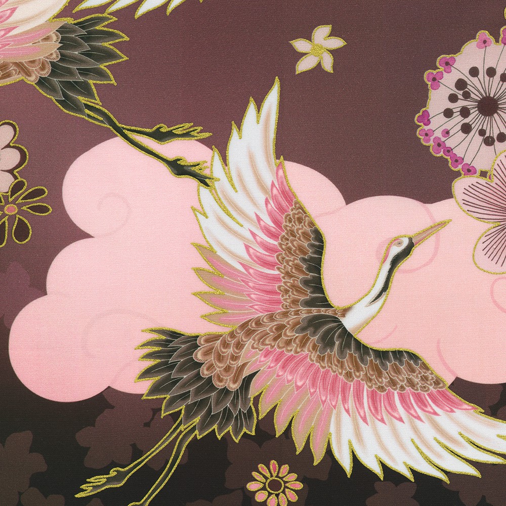 Imperial Collection - Graceful Cranes fabric