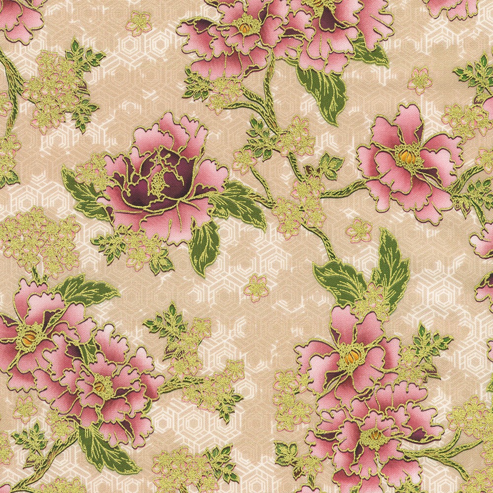 Imperial Collection - Graceful Cranes fabric