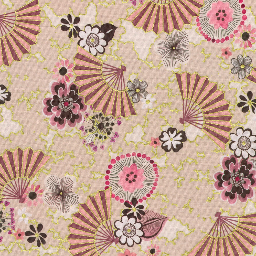 Imperial Collection - Graceful Cranes fabric