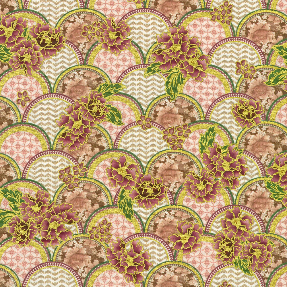 Imperial Collection - Graceful Cranes fabric