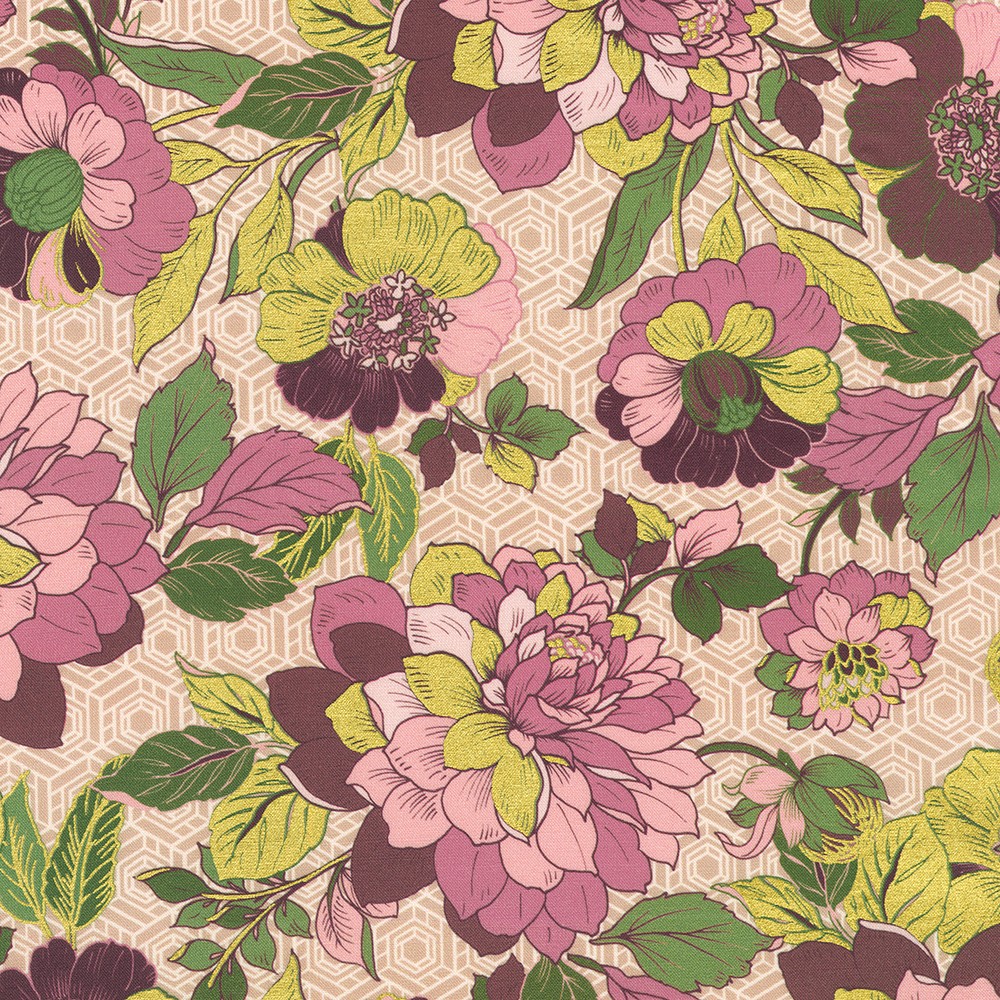 Imperial Collection - Graceful Cranes fabric