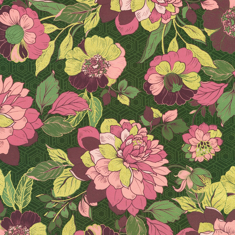 Imperial Collection - Graceful Cranes fabric