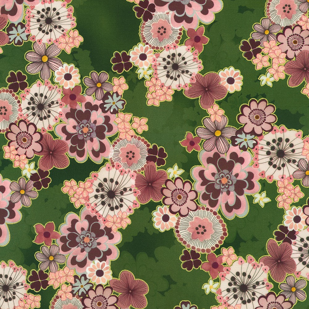 Imperial Collection - Graceful Cranes fabric