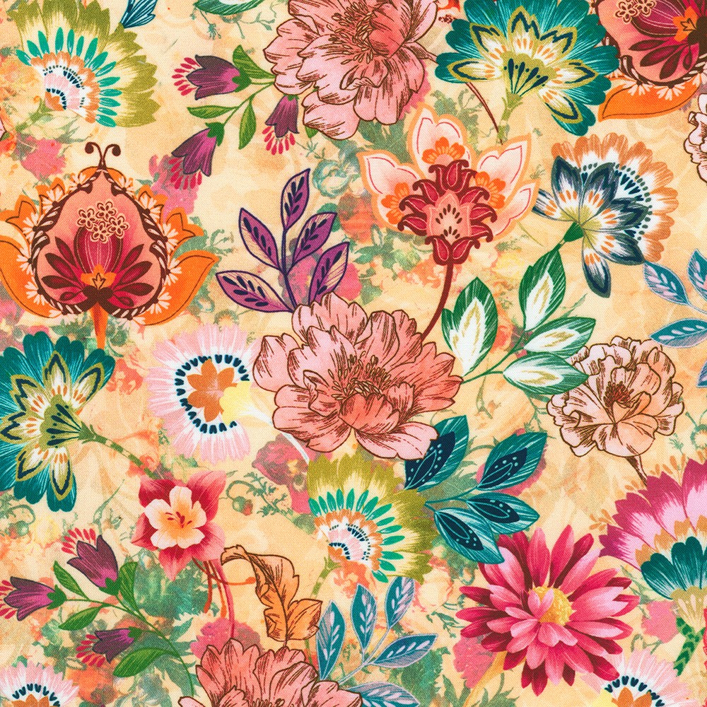 Baroque Bloom Wide fabric
