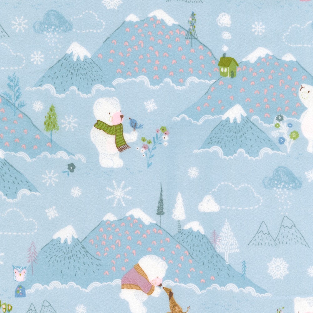 Winter Days Flannel fabric