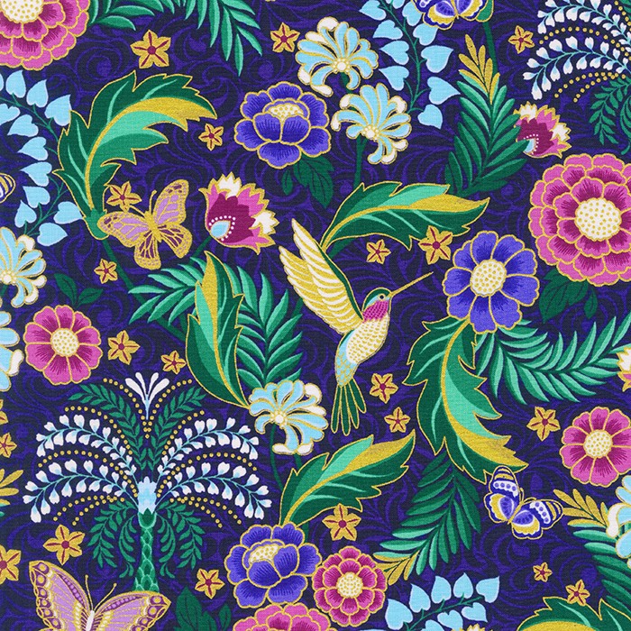 Midnight Nectar fabric