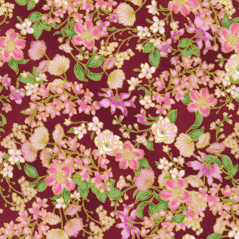 Robert Kaufman Fabrics SRKM2146195 BURGUNDY from Aurelia