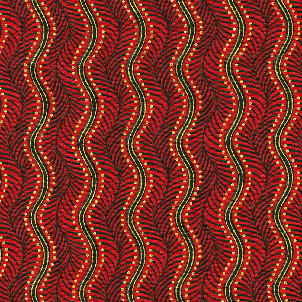 Holiday Flourish-Peppermint Twist fabric