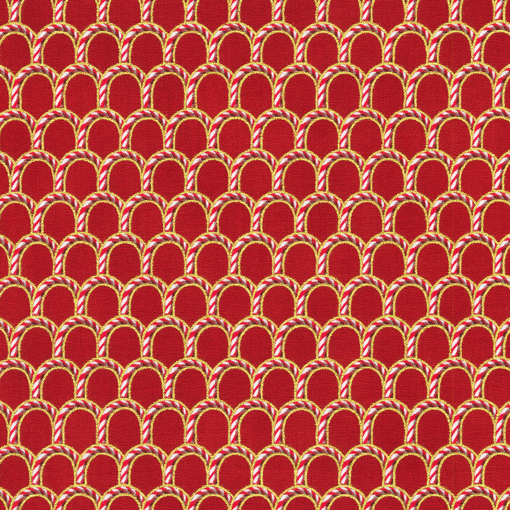 Holiday Flourish-Peppermint Twist fabric