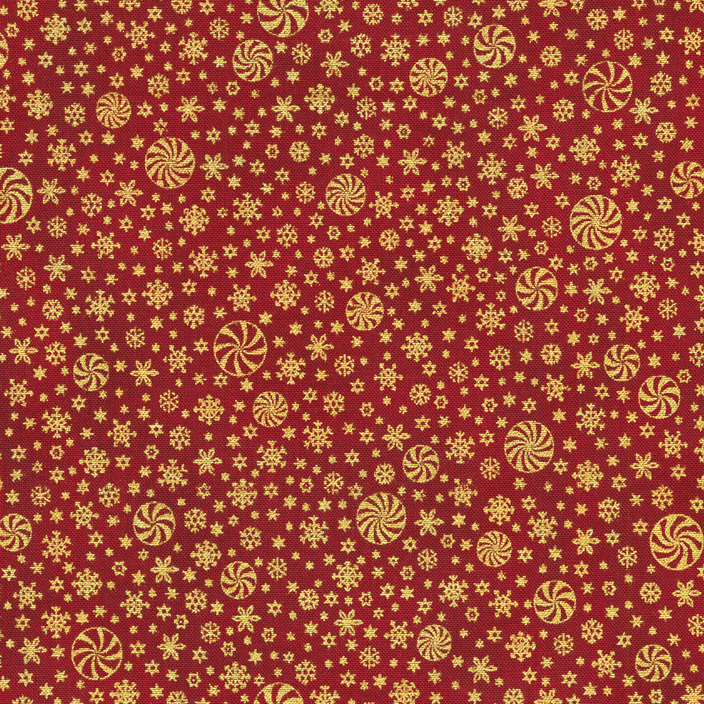 Holiday Flourish-Peppermint Twist fabric