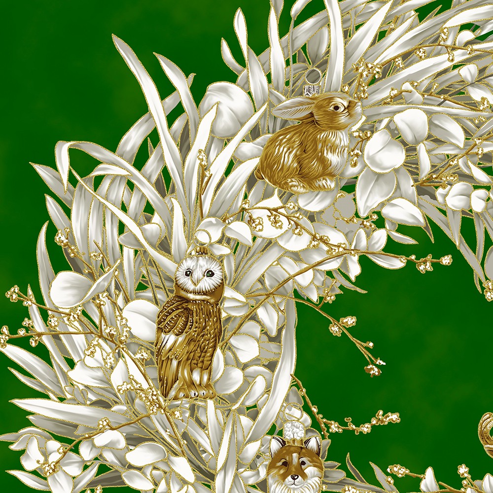Holiday Flourish - Forest Glen fabric