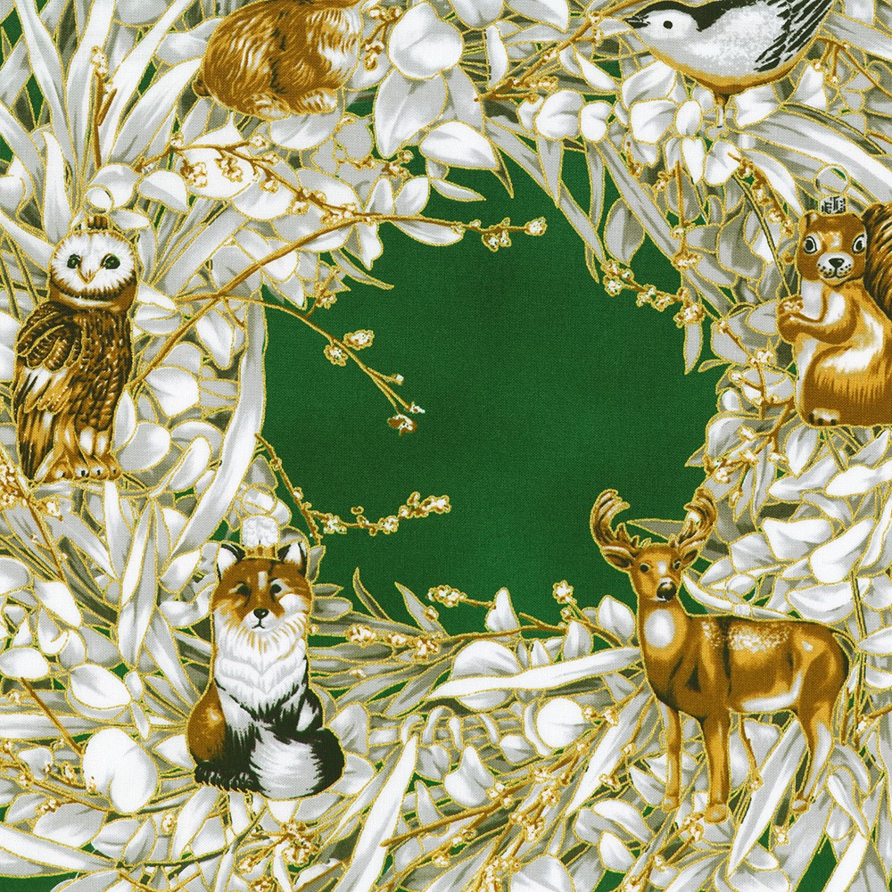 Holiday Flourish - Forest Glen fabric