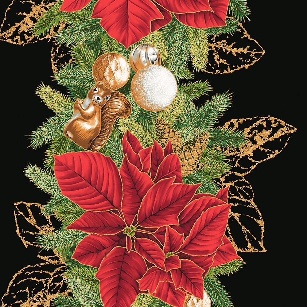 Holiday Flourish - Forest Glen fabric