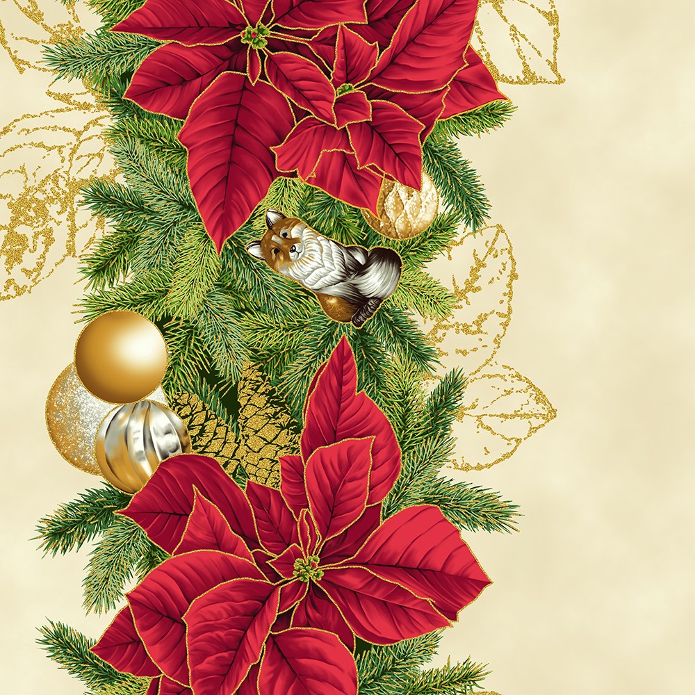 Holiday Flourish - Forest Glen fabric