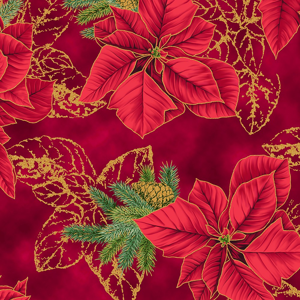 Holiday Flourish - Forest Glen fabric