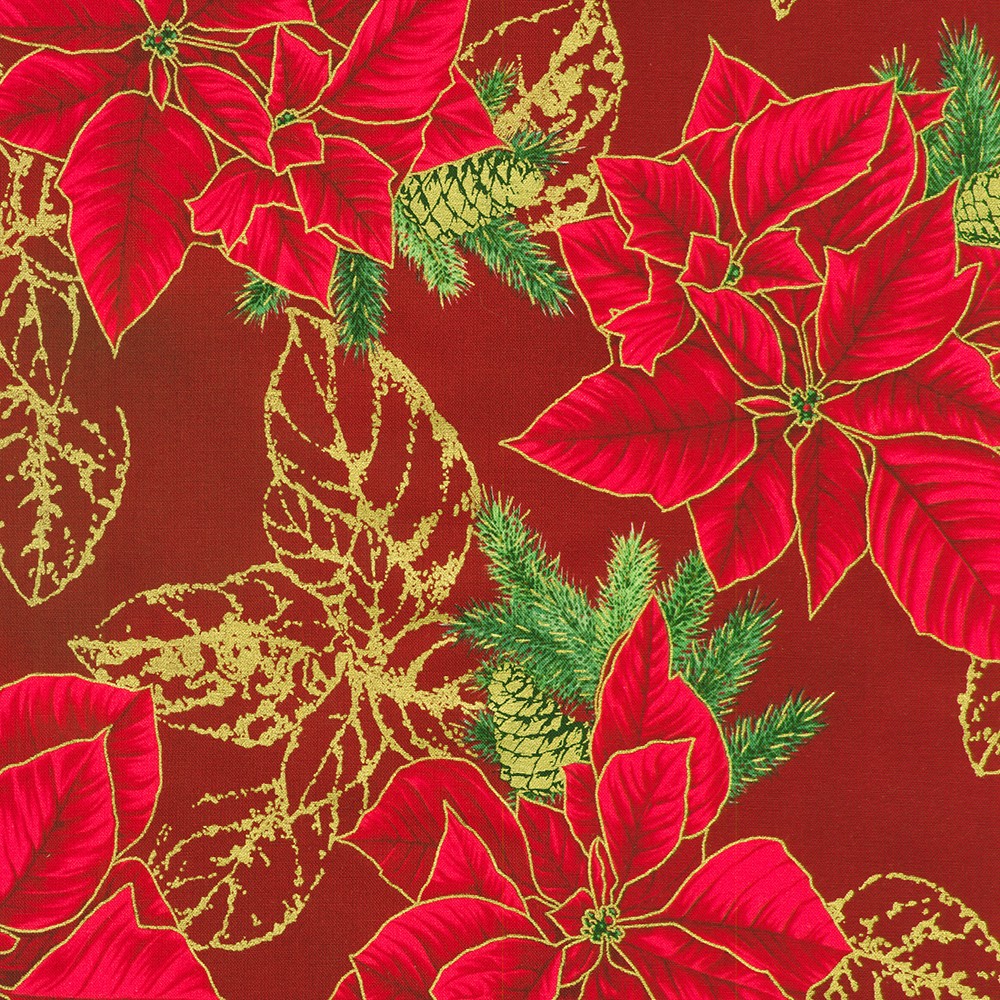 Holiday Flourish - Forest Glen fabric