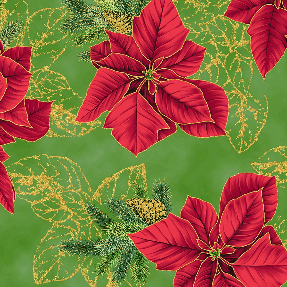 Holiday Flourish - Forest Glen fabric
