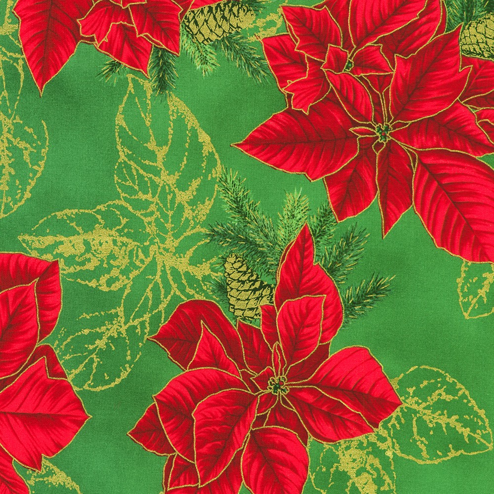 Holiday Flourish - Forest Glen fabric
