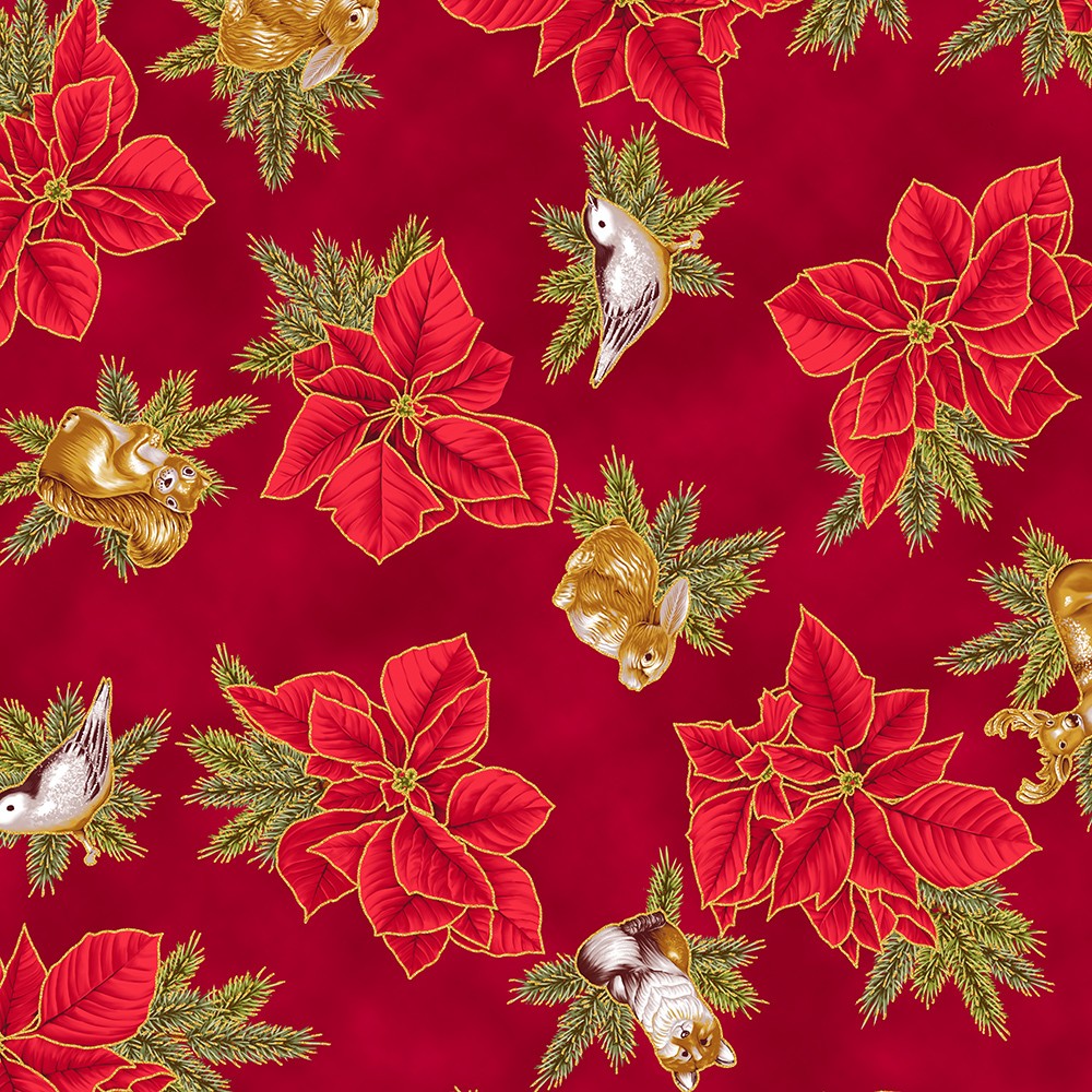 Holiday Flourish - Forest Glen fabric