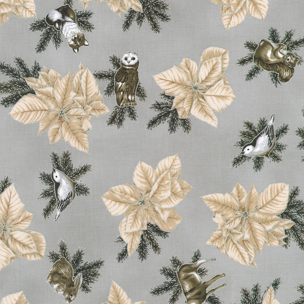 Holiday Flourish - Forest Glen fabric