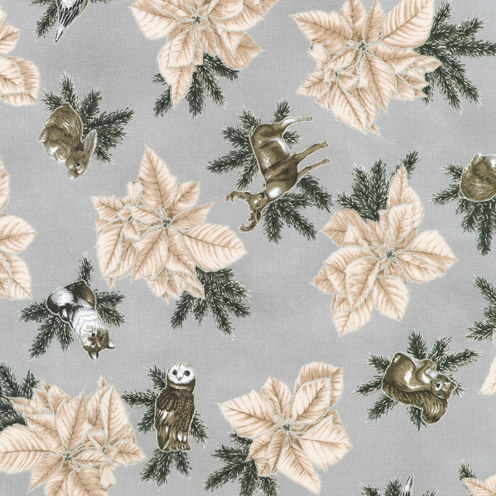 Holiday Flourish - Forest Glen fabric