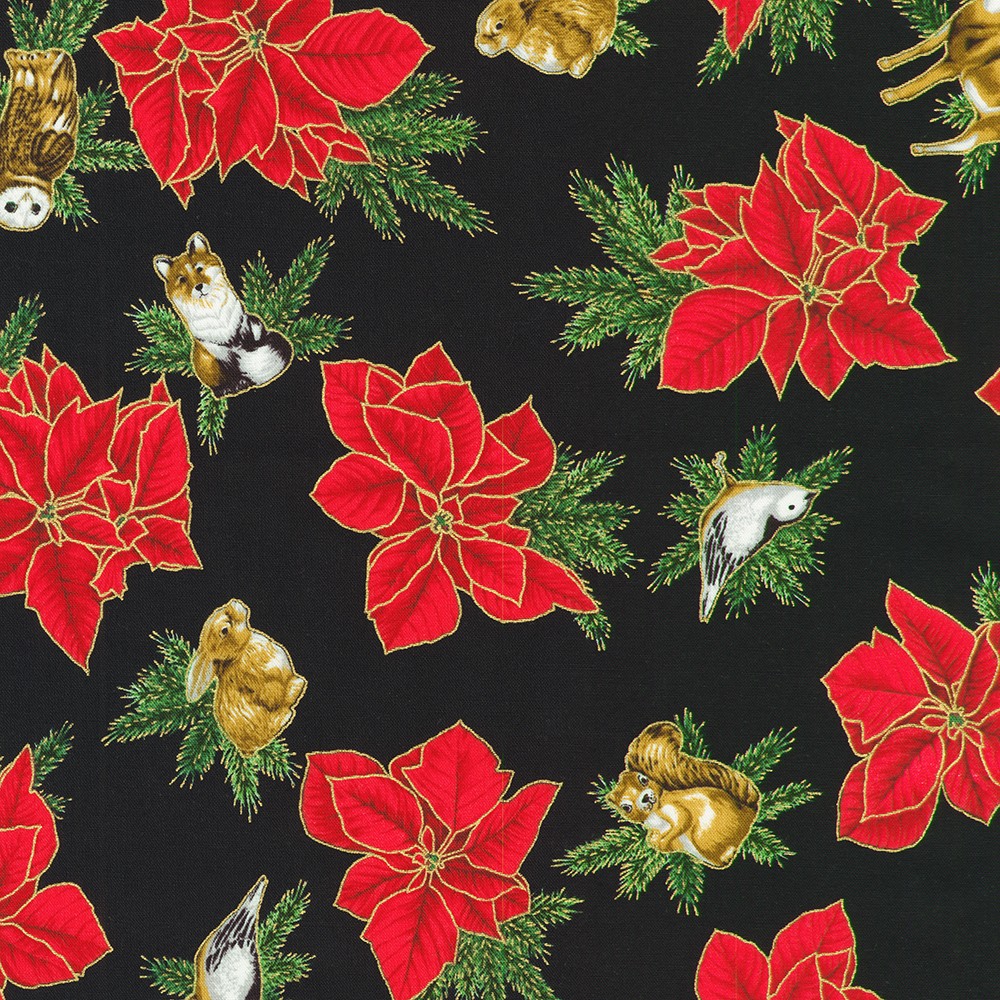 Holiday Flourish - Forest Glen fabric
