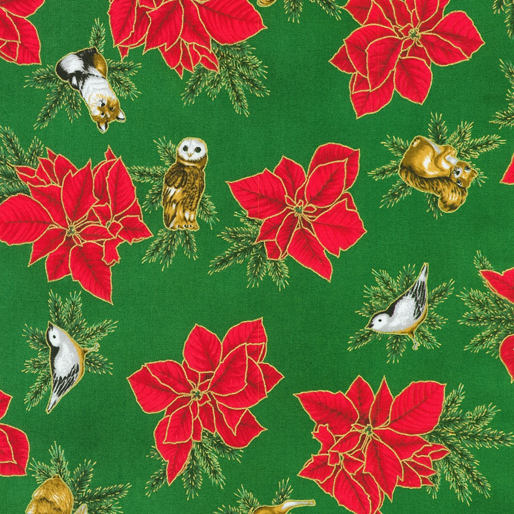 Holiday Flourish - Forest Glen fabric