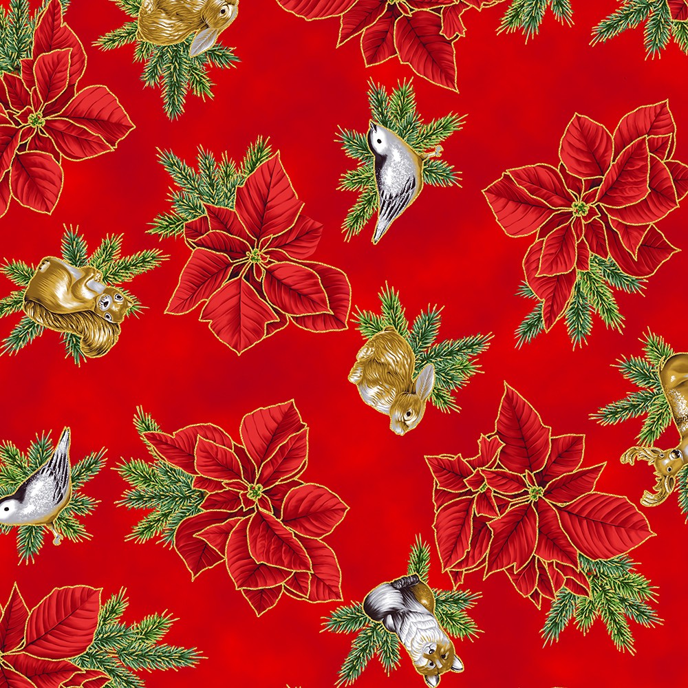 Holiday Flourish - Forest Glen fabric