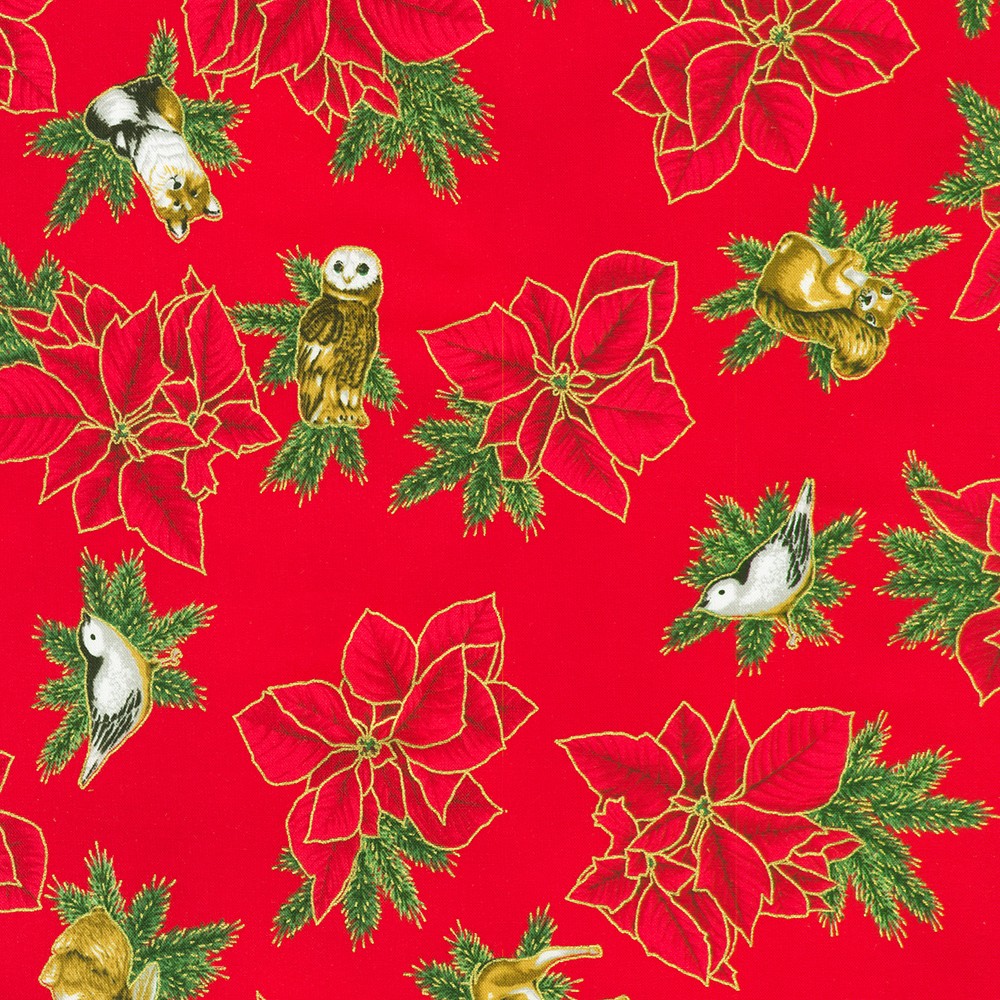 Holiday Flourish - Forest Glen fabric