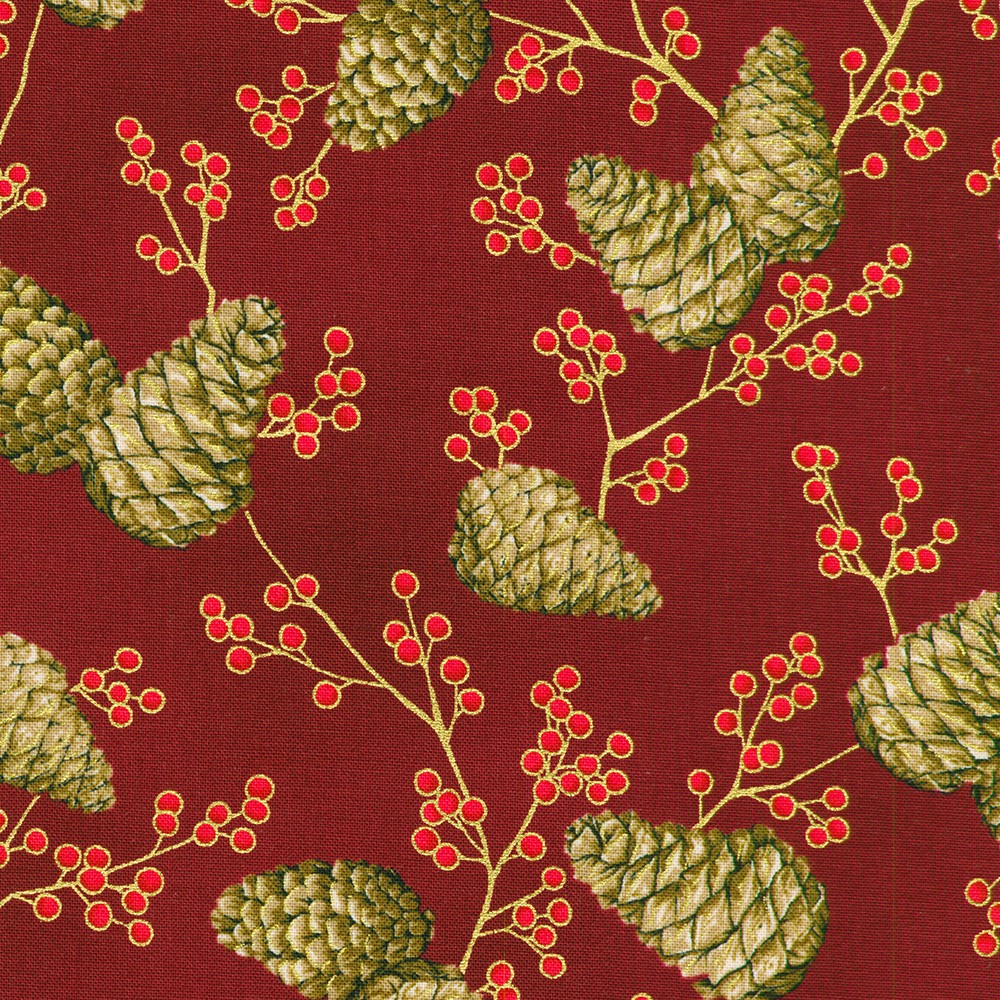 Holiday Flourish - Forest Glen fabric