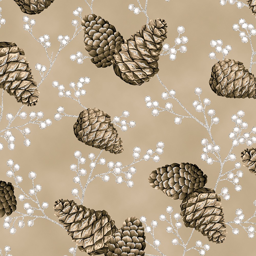 Holiday Flourish - Forest Glen fabric