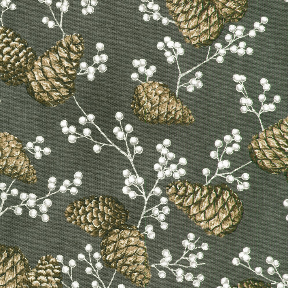 Holiday Flourish - Forest Glen fabric