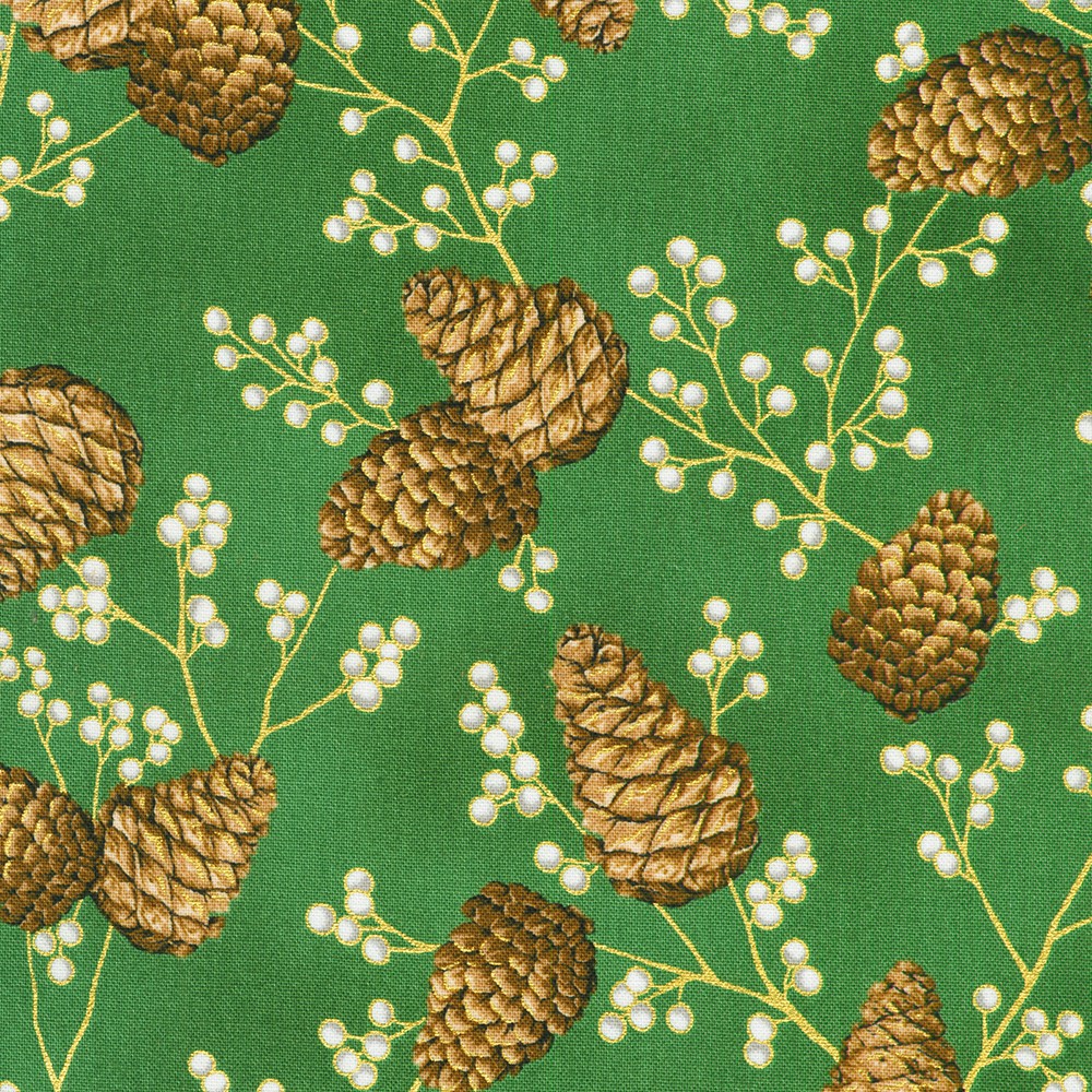 Holiday Flourish - Forest Glen fabric