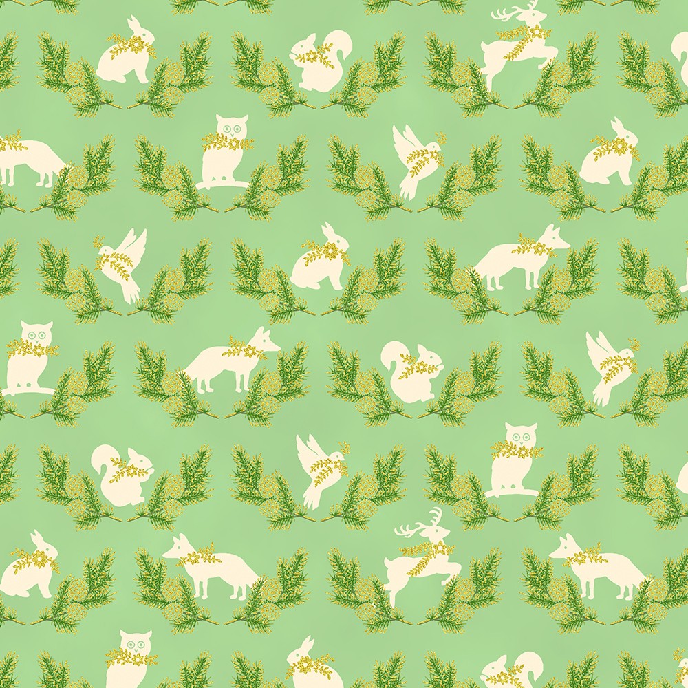 Holiday Flourish - Forest Glen fabric