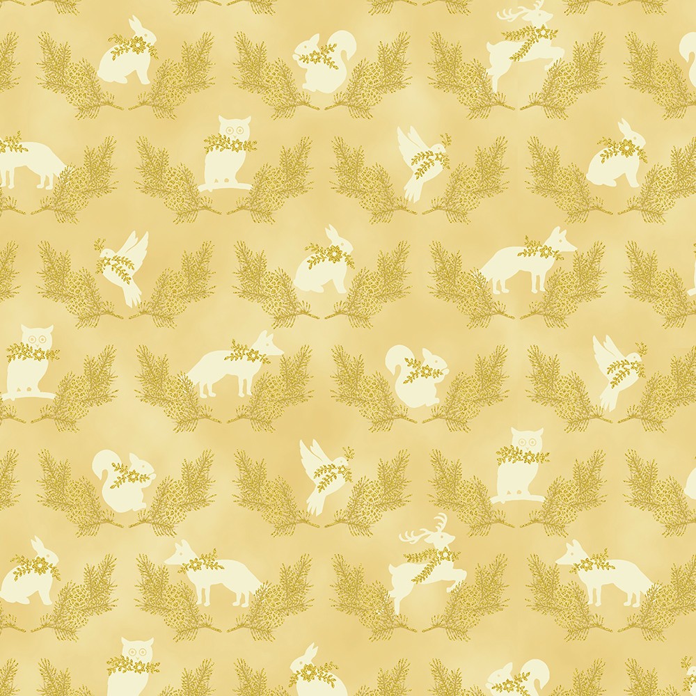 Holiday Flourish - Forest Glen fabric