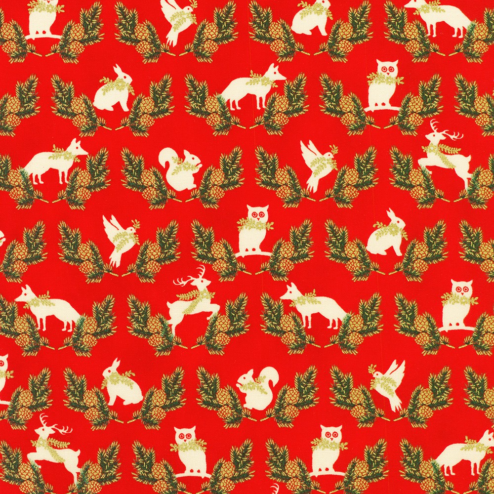 Holiday Flourish - Forest Glen fabric