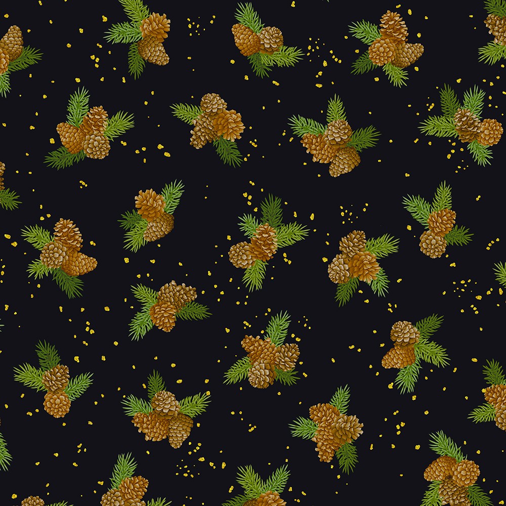 Holiday Flourish - Forest Glen fabric