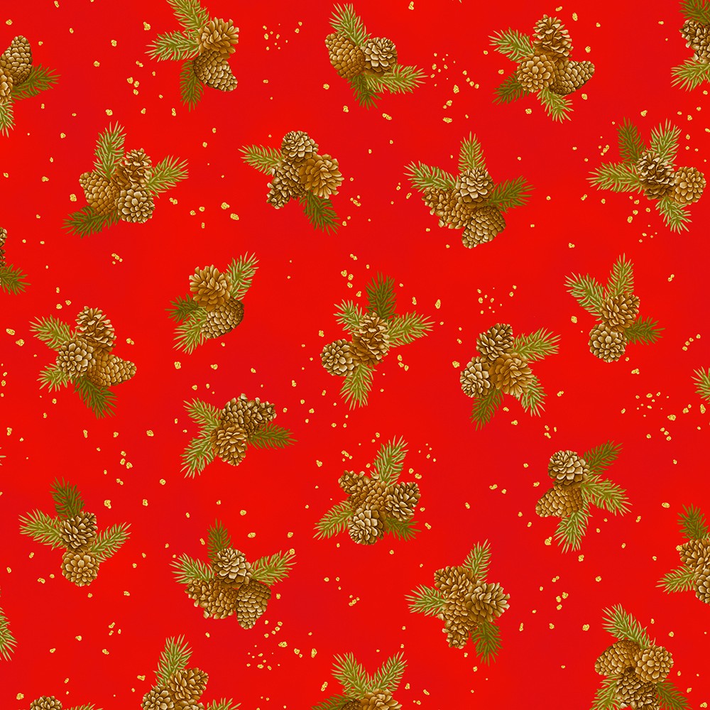 Holiday Flourish - Forest Glen fabric