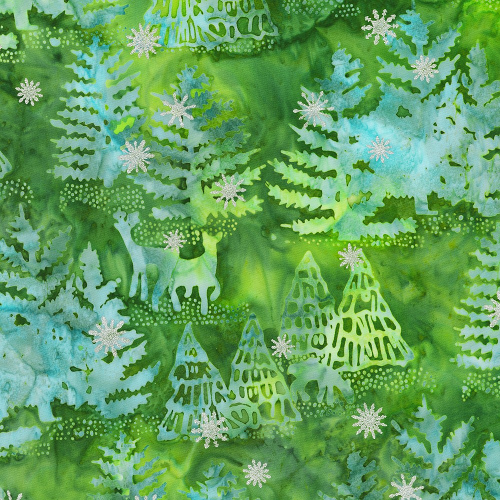 Artisan Batiks:  Evergreen Ice fabric