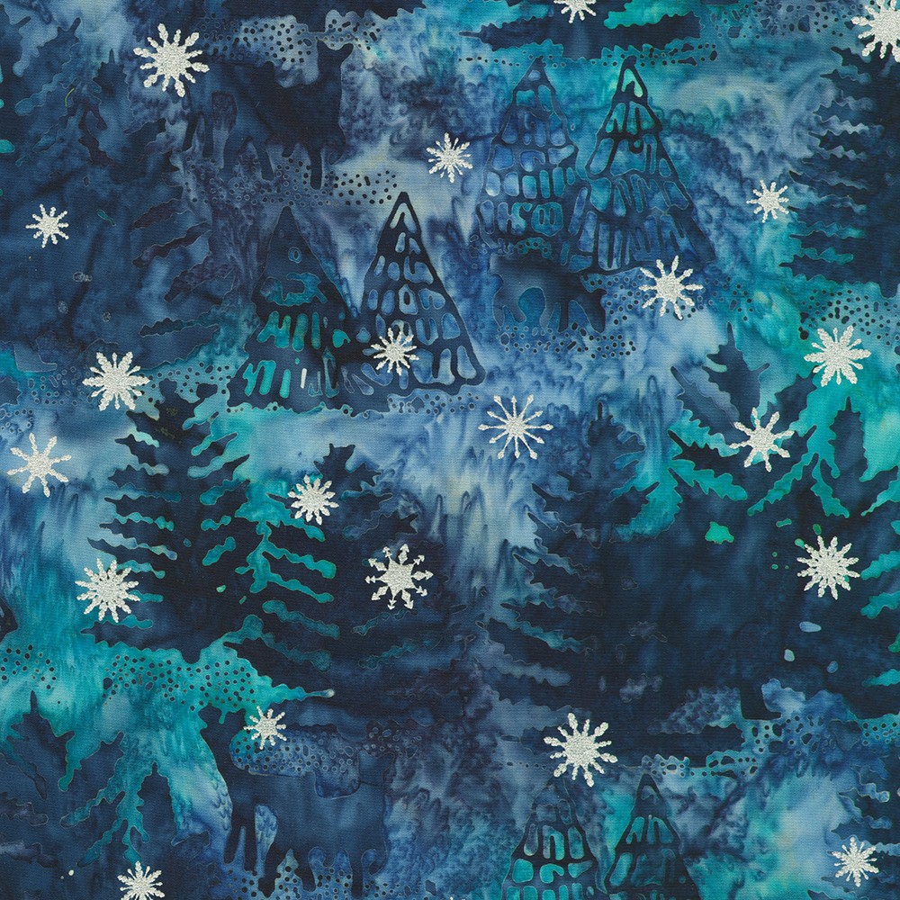 Artisan Batiks:  Evergreen Ice fabric