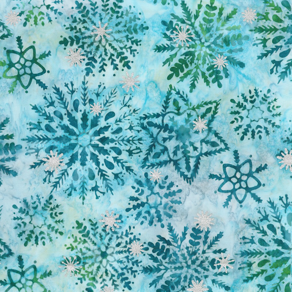 Artisan Batiks:  Evergreen Ice fabric