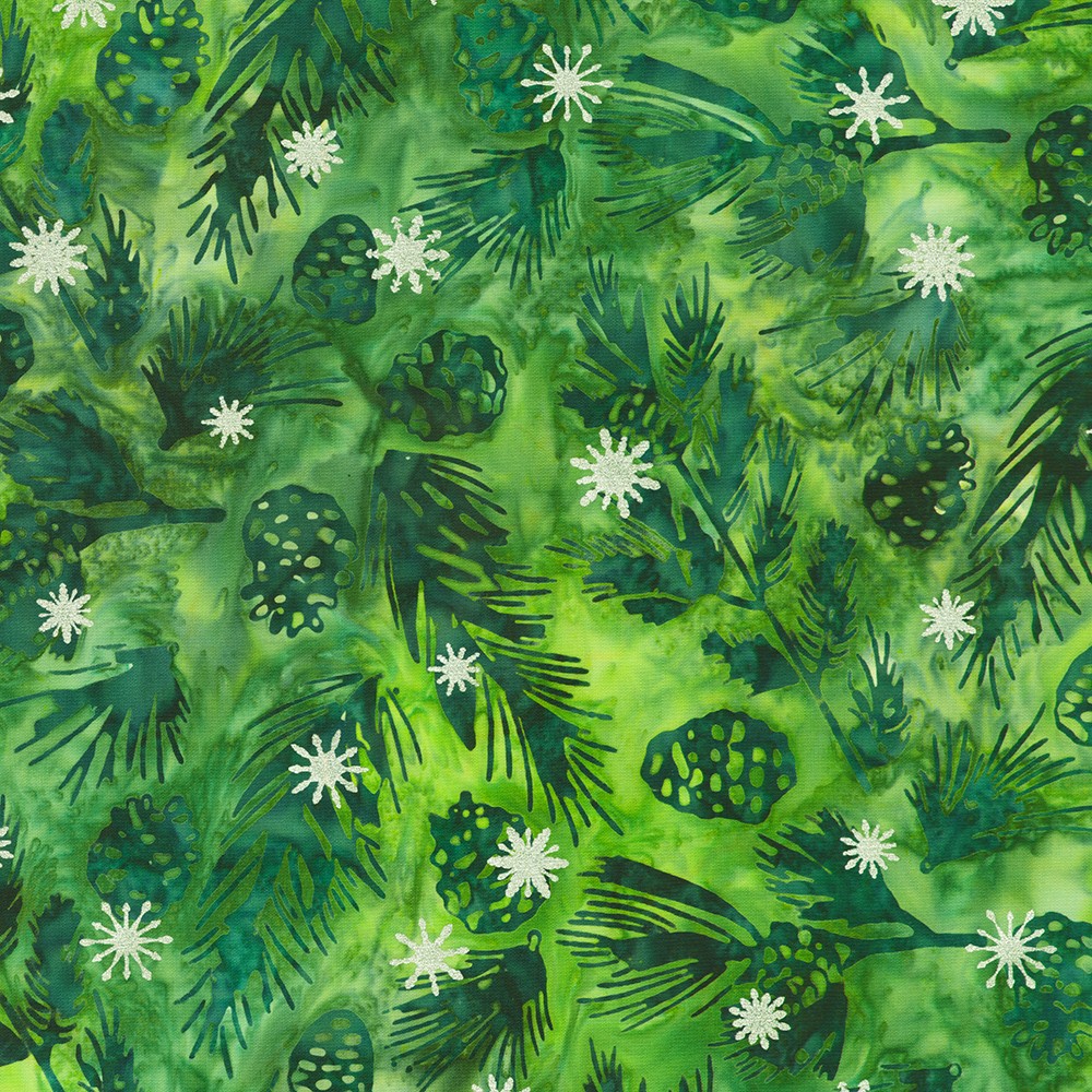 Artisan Batiks:  Evergreen Ice fabric