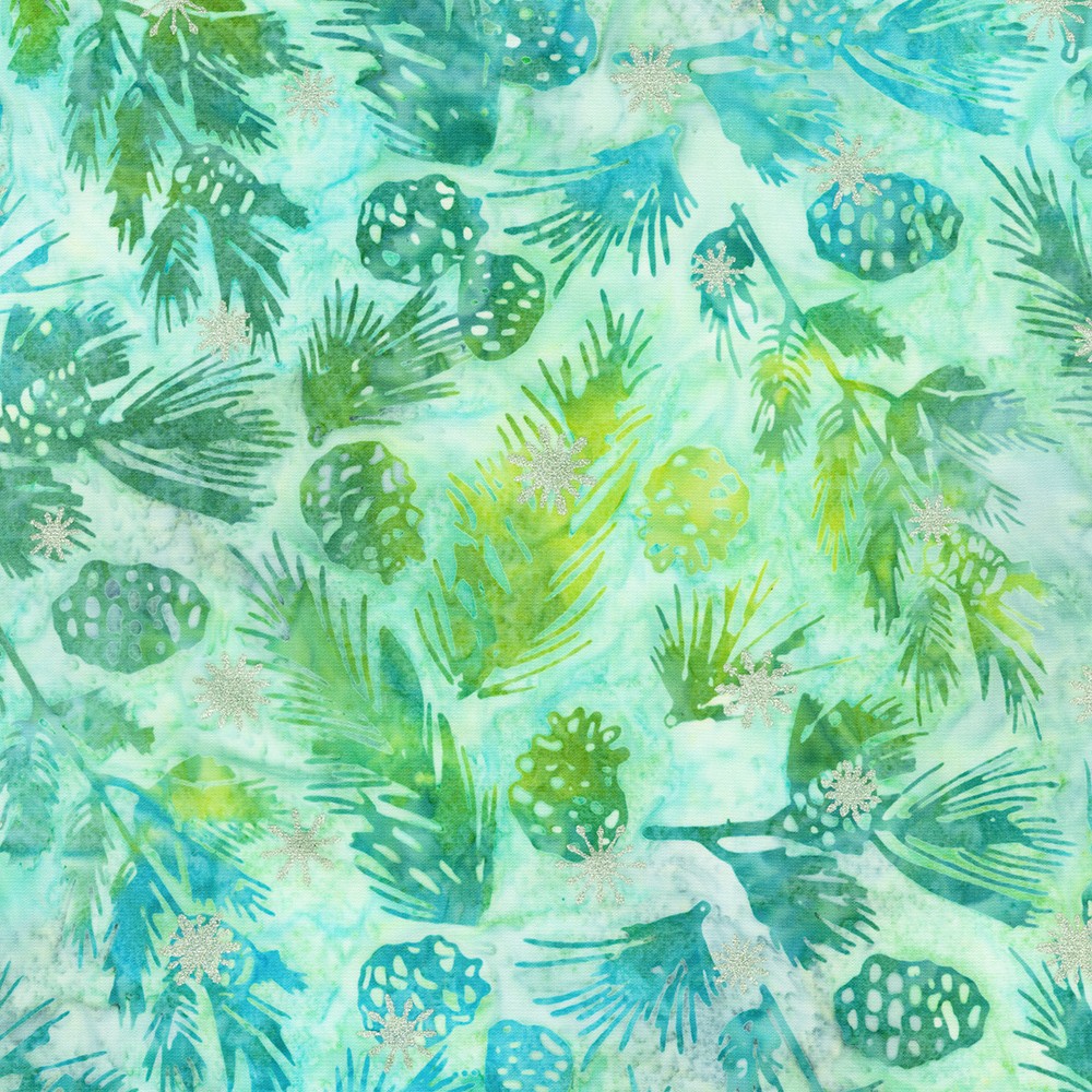 Artisan Batiks:  Evergreen Ice fabric